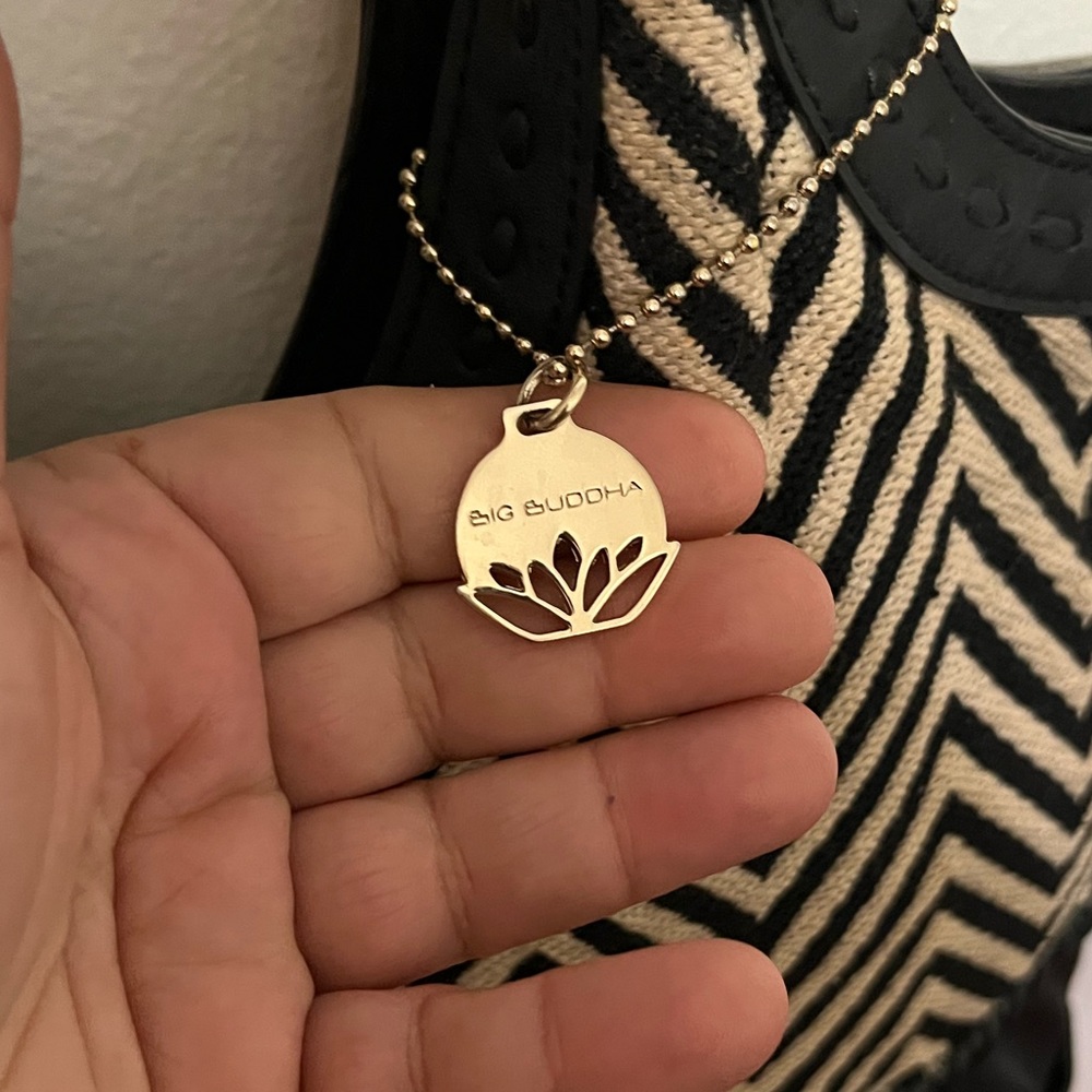 Big Buddha EUC Chevron Tote Hobo Bag - Picture 13 of 14